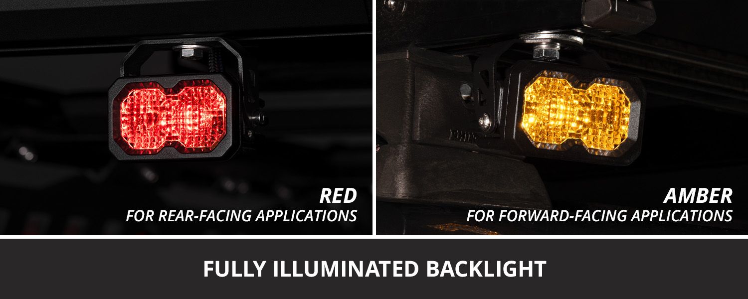 C2 2.0 SAE/DOT White Sport LED Pod (pair) - Unaka Gear Co.