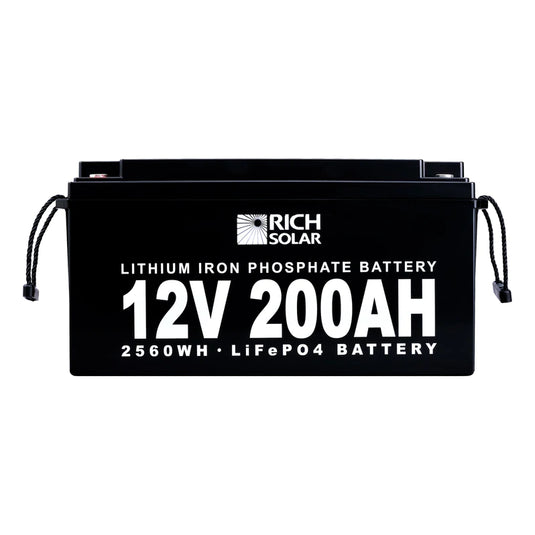 Rich Solar - 12V 200Ah LiFePO4 Lithium Iron Phosphate Battery