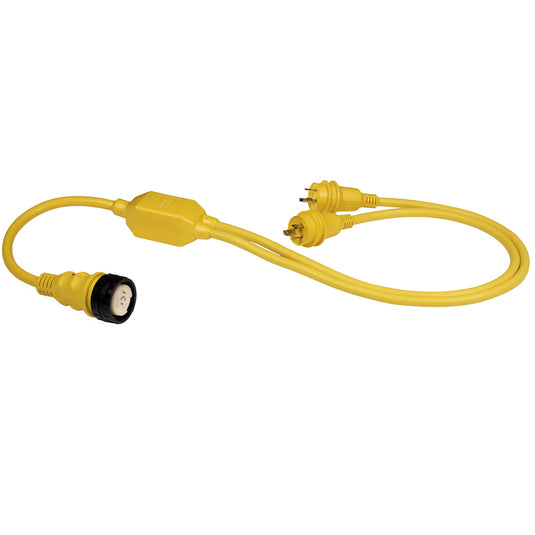 Marinco RY504-2-30 50A Female to 2-30A Male Reverse "Y" Cable [RY504-2-30]