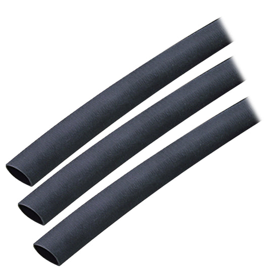 Ancor Adhesive Lined Heat Shrink Tubing (ALT) - 3/8" x 3" - 3-Pack - Black [304103]