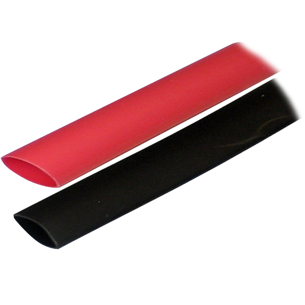 Ancor Adhesive Lined Heat Shrink Tubing (ALT) - 3/4" x 3" - 2-Pack - Black/Red [306602]