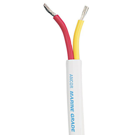 Ancor Safety Duplex Cable - 14/2 AWG - Red/Yellow - Flat - 25' [124502]