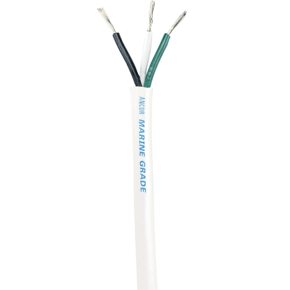 Ancor White Triplex Cable - 14/3 AWG - Round - 250' [133525]