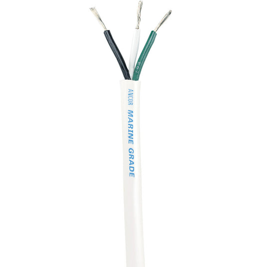 Ancor White Triplex Cable - 12/3 AWG - Round - 100' [133310]