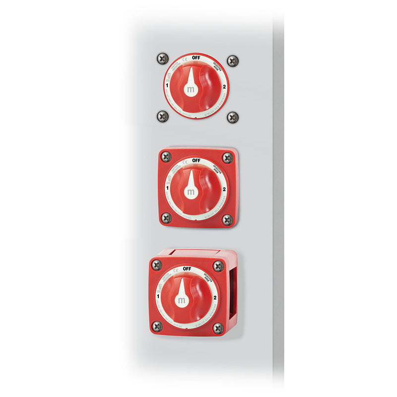 Load image into Gallery viewer, Blue Sea 6008 M-Series Battery Switch 3 Position - Red [6008]
