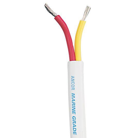 Ancor Safety Duplex Cable - 12/2 AWG - Red/Yellow - Flat - 25 [124302]