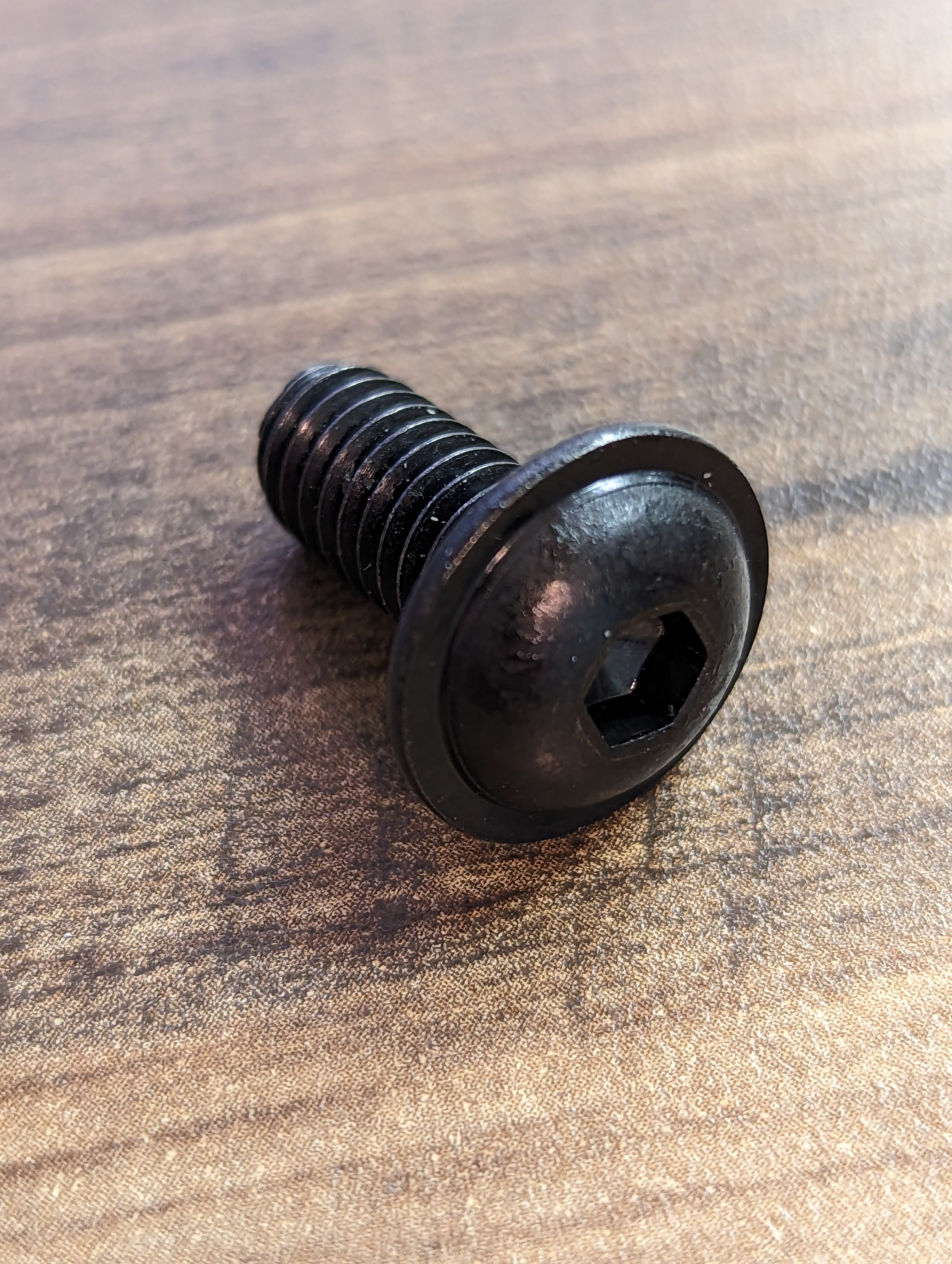 8020 - Stainless Black - Equivalent 3607 - 5/16-18 x .687" Flanged Button Head Socket Cap Screw - Unaka Gear Co.