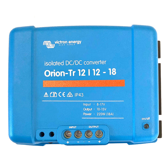 Victron Orion-TR DC-DC Converter - 12 VDC to 12 VDC - 18AMP Isolated [ORI121222110]