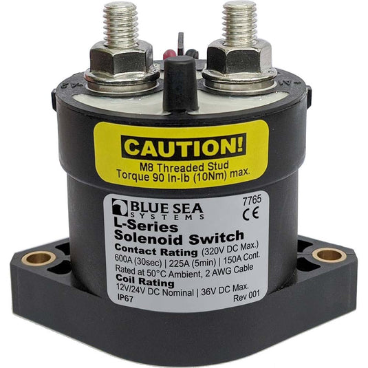 Blue Sea 7765 L-Series Solenoid Switch - 150A - 12/24V DC [7765]