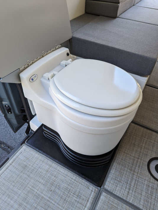 Happier Camper Adaptiv - Sprinter 144 - Laveo Dry Flush Toilet with Adaptiv Base