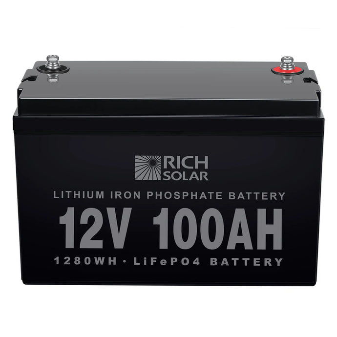 Rich Solar - 12V 100Ah LiFePO4 Lithium Iron Phosphate Battery