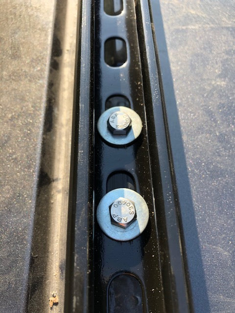 Load image into Gallery viewer, Dodge Ram Promaster Bracket mounted to unistrut top view
