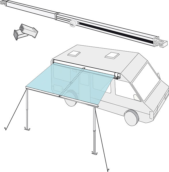 Fiamma - Center Rafter - 98655A007 - Unaka Gear Co.