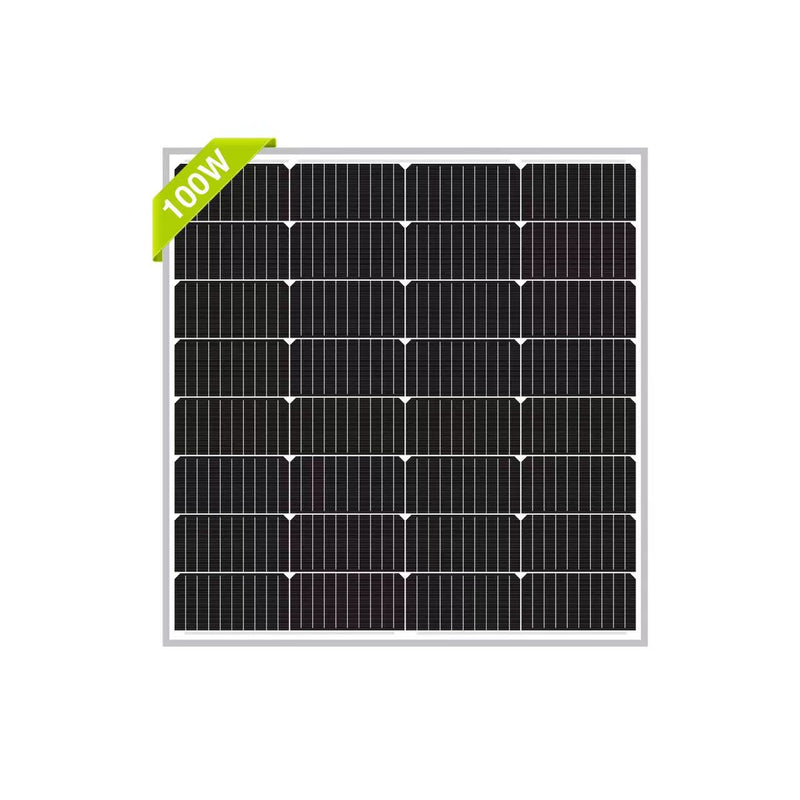 Load image into Gallery viewer, Newpowa - 100W Compact Monocrystalline Solar Panel 12V
