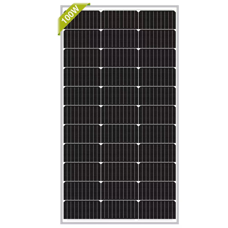 Load image into Gallery viewer, Newpowa - 100W 12V Monocrystalline Rigid Solar Panel
